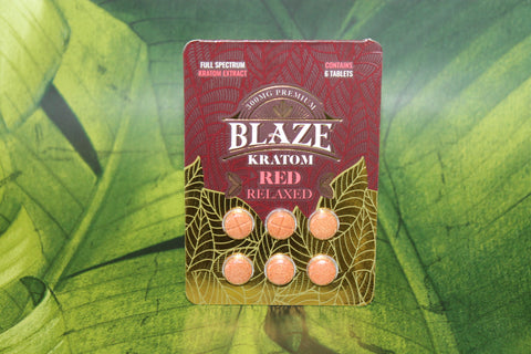 Blaze Kratom Red Relax Tablets