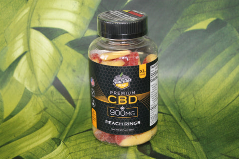CBD Gummy Peach Rings 36pcs 900mg